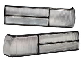 83-93 Mustang Taillights OEM - CLEAR Lens Kit (Pair)